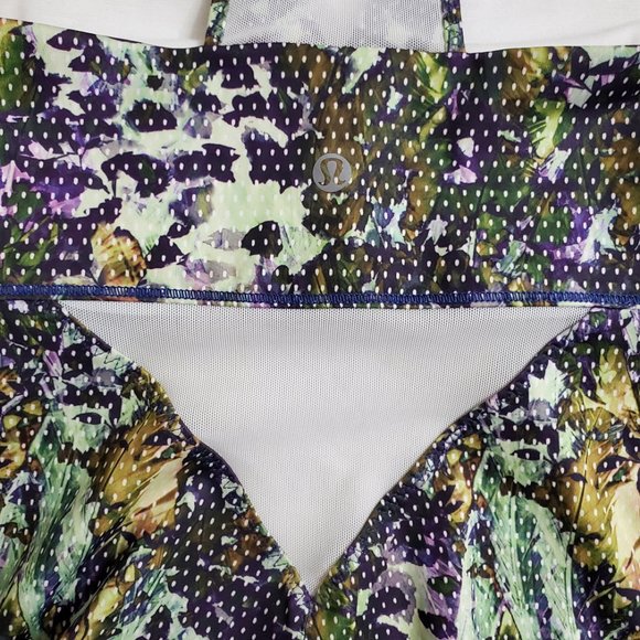 Lululemon Womens Running In The City Tank Top 2 Mesh Polka Dot Floral Lu… - Picture 8 of 9